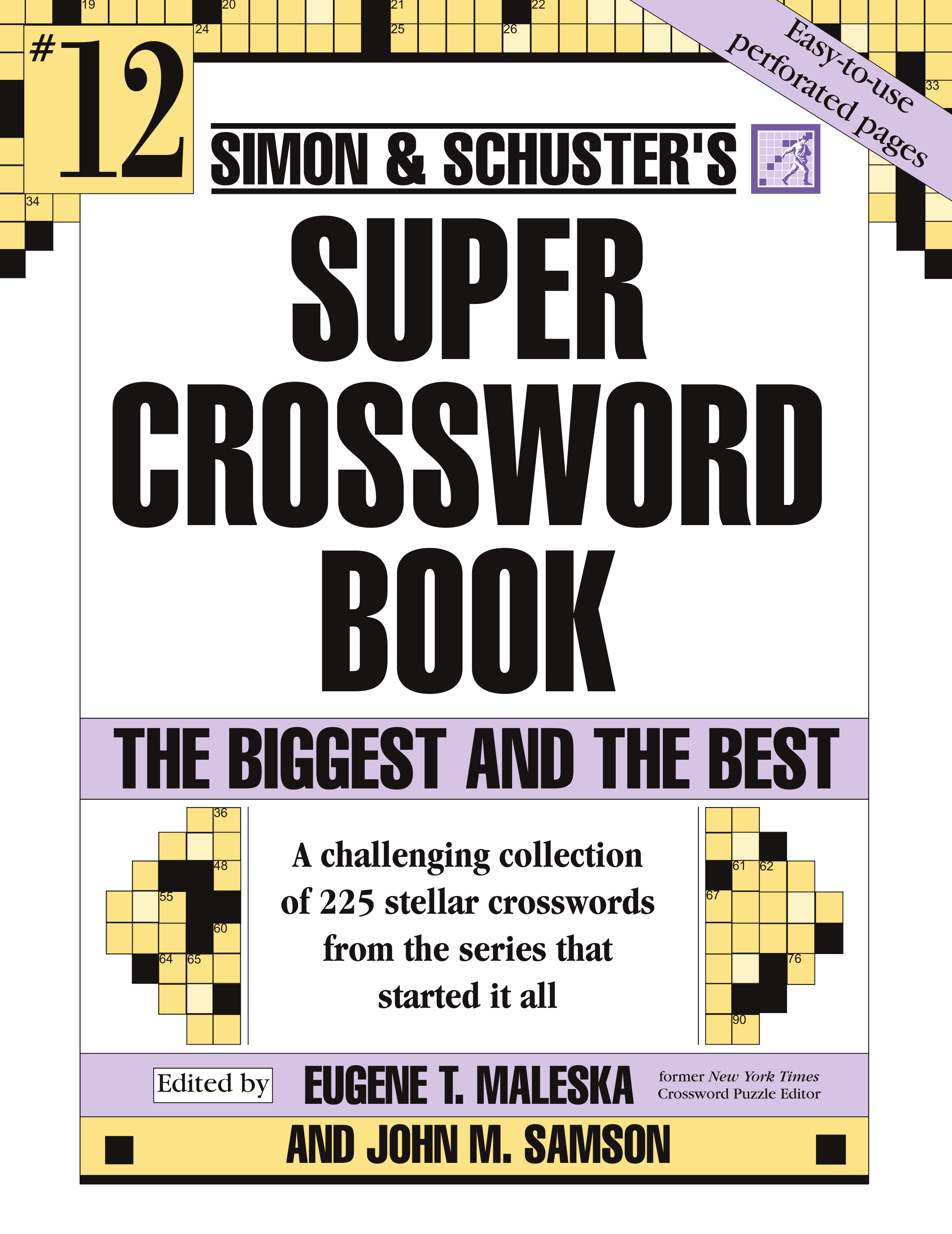 Simon And Schuster Super Crossword Puzzle Book 12 Book By John M Samson Eugene T Maleska 