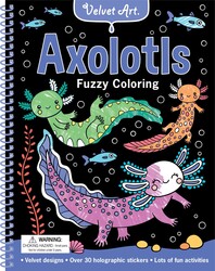Velvet Art: Axolotls Fuzzy Coloring
