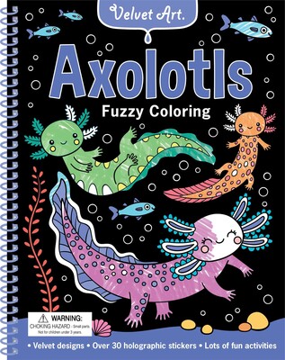 Velvet Art: Axolotls Fuzzy Coloring Velvet Art: Axolotls Fuzzy Coloring