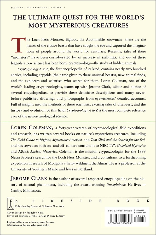 Cryptozoology A To Z