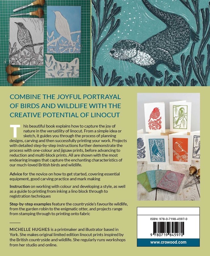 Printing Birds and Wildlife In Linocut