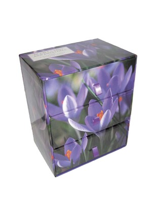 Three-Drawer Card Box 60 Gift Cards and Envelopes: Flower Style Three-Drawer Card Box 60 Gift Cards and Envelopes: Flower Style