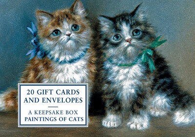 Tin Box of 20 Gift Cards and Envelopes: Painting of Cats Tin Box of 20 Gift Cards and Envelopes: Painting of Cats