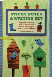 Sticky Notes and Writing Set: Pretty Garden Sticky Notes and Writing Set: Pretty Garden