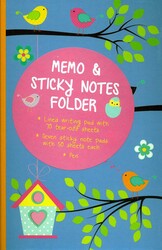 Memo & Sticky Notes Folder: Cute Birds Memo & Sticky Notes Folder: Cute Birds