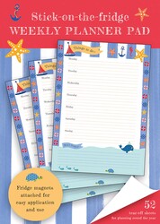 Stick-on-the-Fridge Weekly Planner Pad: Maritime Stick-on-the-Fridge Weekly Planner Pad: Maritime