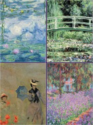 Set of 4 Magnetic Notepads: Monet Set of 4 Magnetic Notepads: Monet