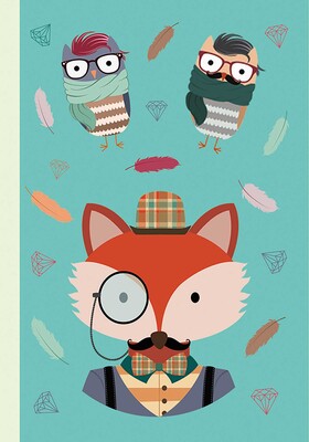 Notebook: The Hipster Animals Collection Design A Notebook: The Hipster Animals Collection Design A