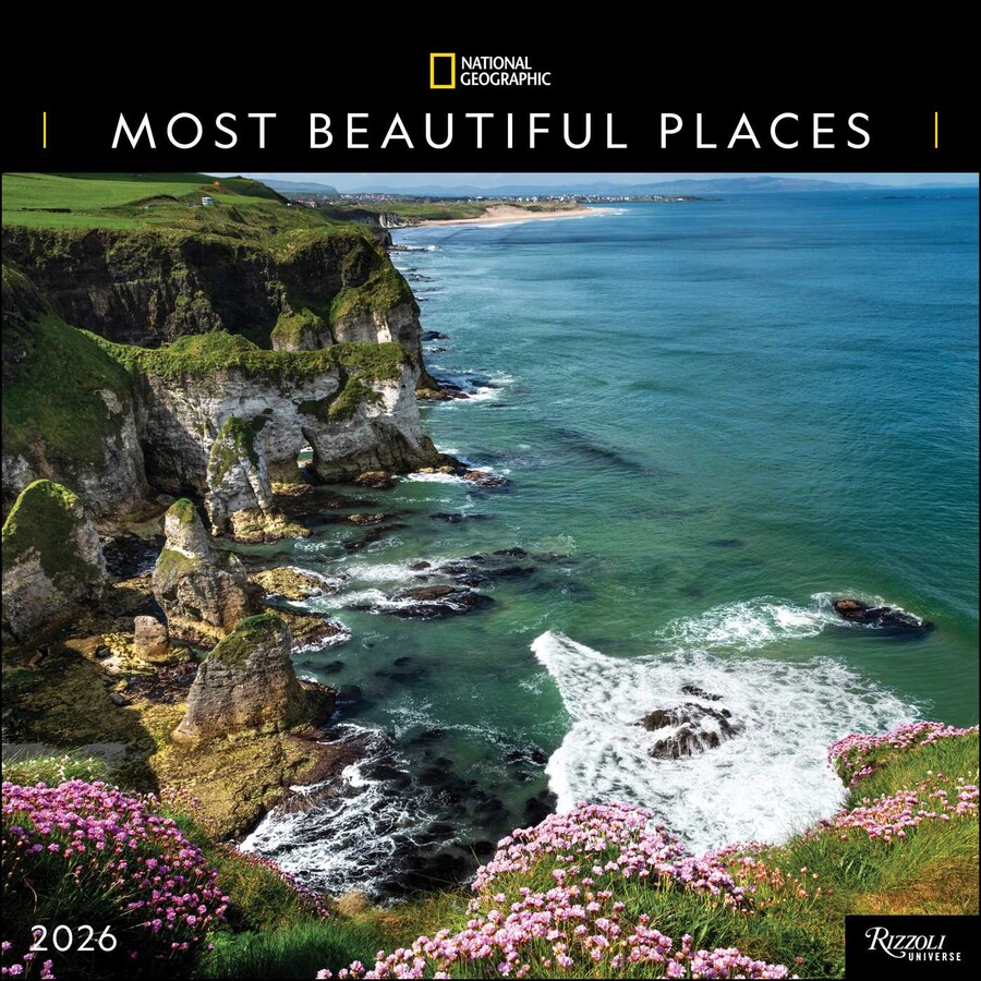 National Geographic Most Beautiful Places 2026 Wall Calendar Book