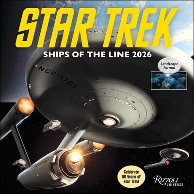 Star Trek Ships of the Line 2026 Wall Calendar - Book
