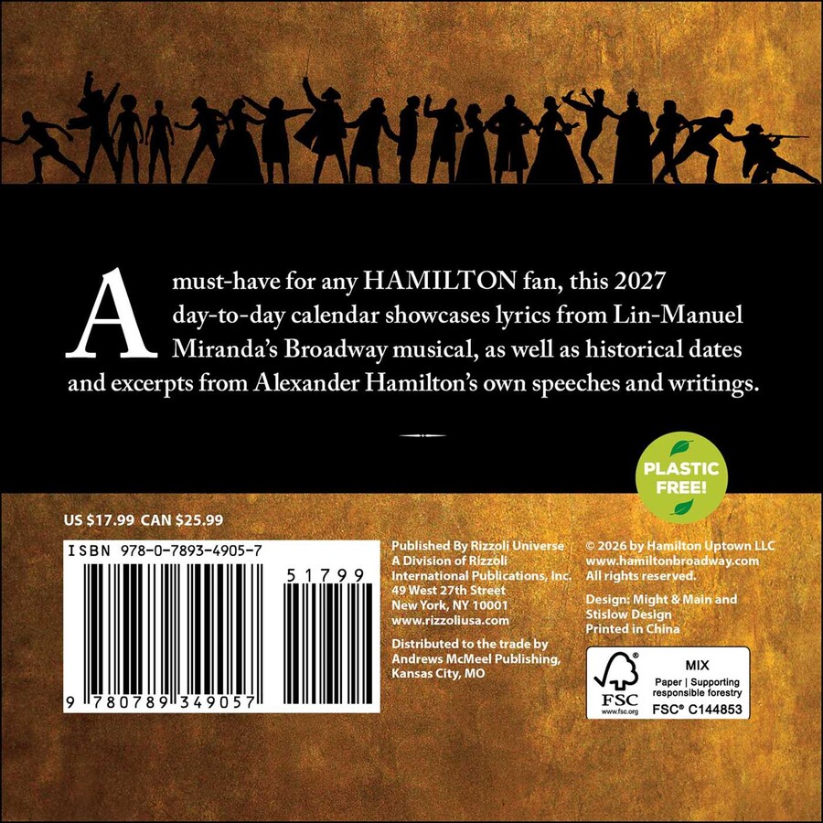 Hamilton 2027 Day-to-Day Calendar