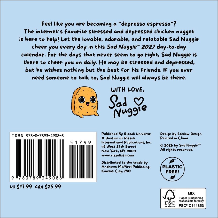 Sad Nuggie 2027 Day-to-Day Calendar