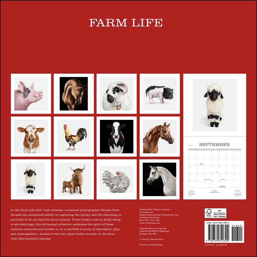 Farm Life 2027 Wall Calendar