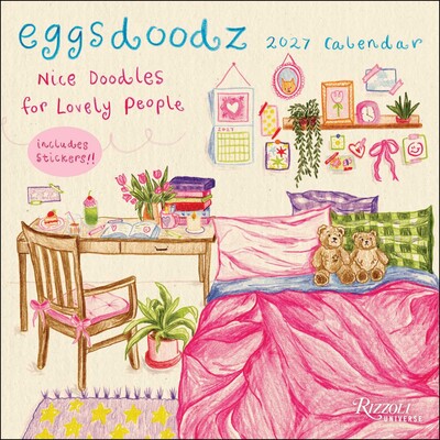 Eggsdoodz 2027 Wall Calendar (Includes Stickers) Eggsdoodz 2027 Wall Calendar (Includes Stickers)