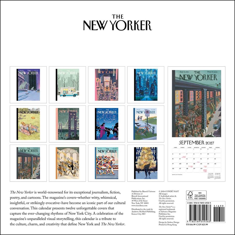 New Yorker: A City in Covers 2027 Wall Calendar