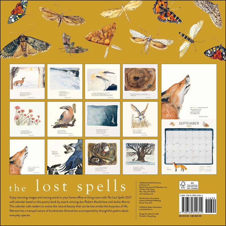 Lost Spells 2027 Wall Calendar