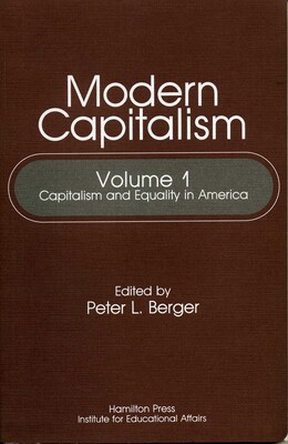 Capitalism and Equality in America Capitalism and Equality in America