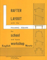 Rafter Layout with the Framing Square for School and Home Workshop