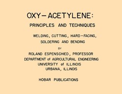 Oxy-Acetylene: Principles and Techniques - A Hobar Transparency Master Set