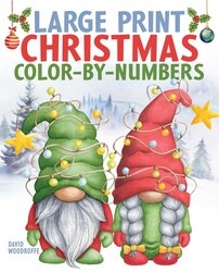 Large Print Christmas Color-by-Numbers