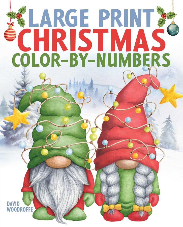 Large Print Christmas Color-by-Numbers