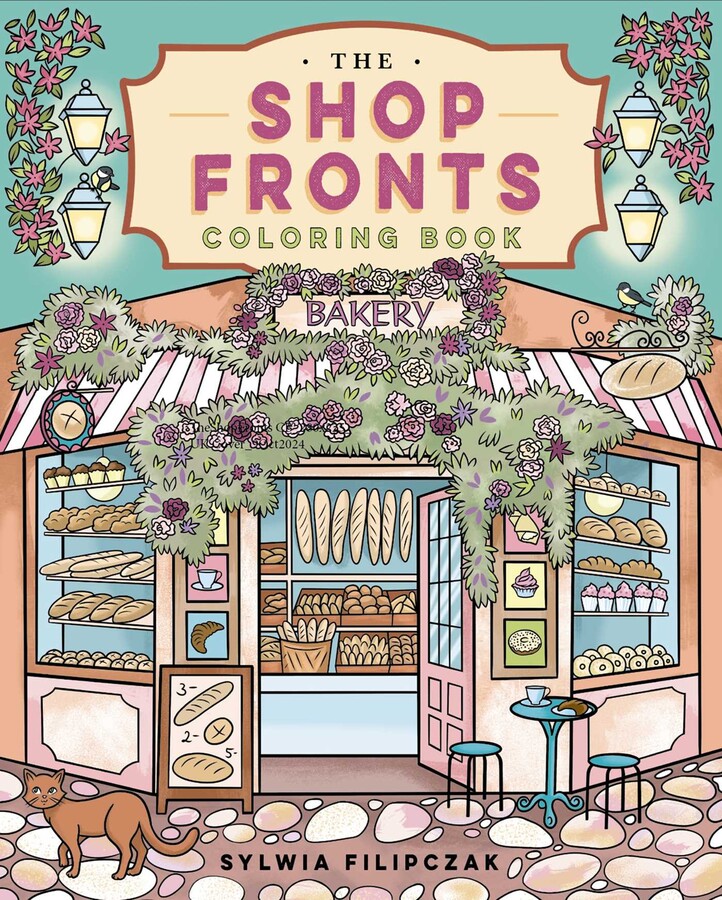 Shop Fronts Coloring Book