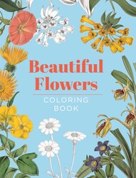 Beautiful Flowers Coloring Book