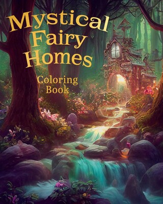 Mystical Fairy Homes Coloring Mystical Fairy Homes Coloring