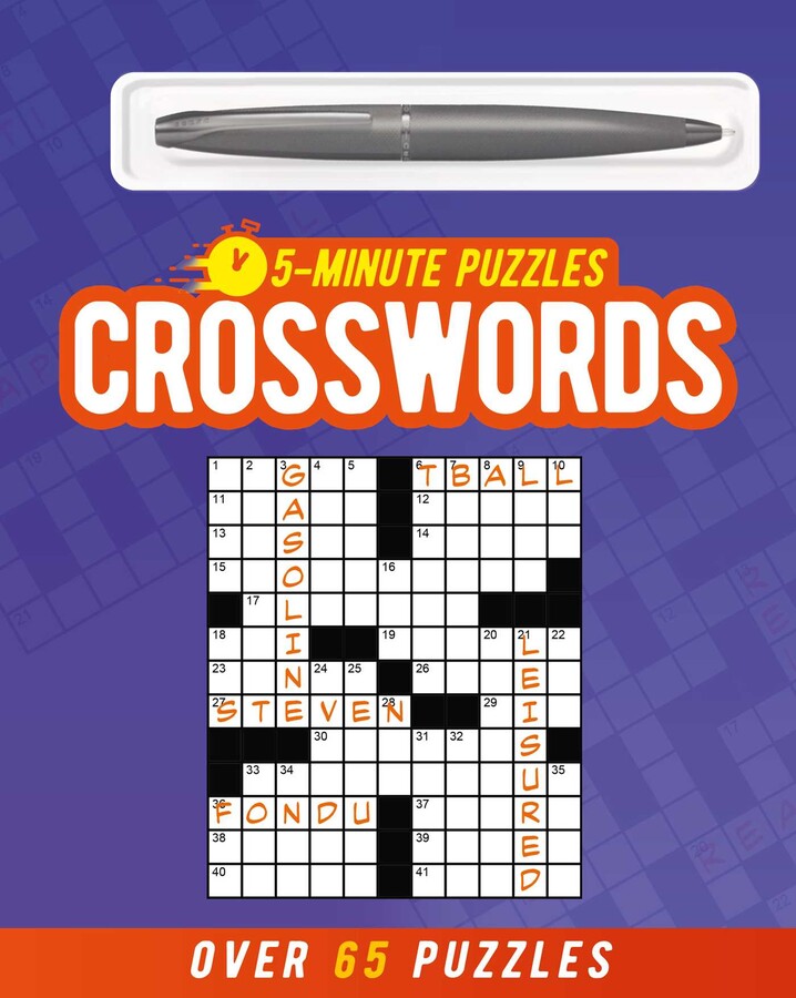 5-Minute Crosswords (includes ball-point pen)