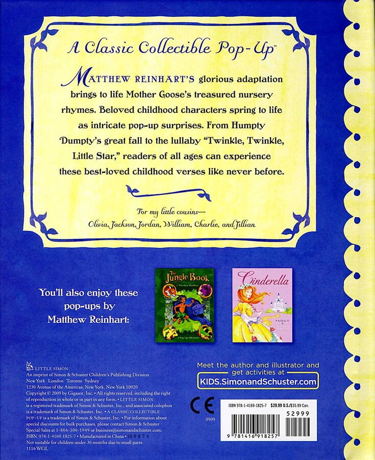 Pop-Up Book of Nursery Rhymes