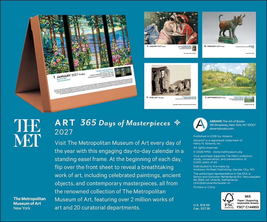 Art: 365 Days of Masterpieces 2027 Day-to-Day Calendar
