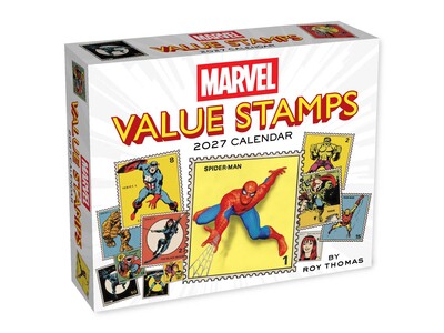 Marvel Value Stamps 2027 Day-to-Day Calendar Marvel Value Stamps 2027 Day-to-Day Calendar