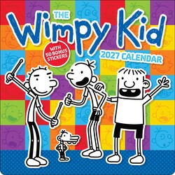 Wimpy Kid 2027 Wall Calendar with 50 Bonus Stickers
