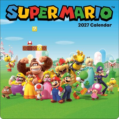 Super Mario 2027 Wall Calendar Super Mario 2027 Wall Calendar