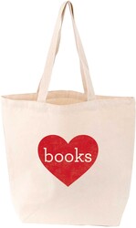 Heart Books Tote