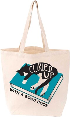 Curled Up with a Good Book Tote (Felix) Curled Up with a Good Book Tote (Felix)