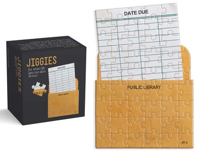 Library Card Jiggie Puzzle 85 Piece Library Card Jiggie Puzzle 85 Piece