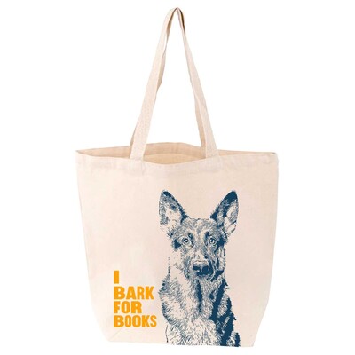 I Bark for Books German Shepherd Tote I Bark for Books German Shepherd Tote