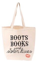Boots, Books, and Stolen Kisses Tote