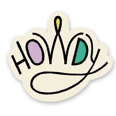 Howdy Sticker (Pack of 6) Howdy Sticker (Pack of 6)