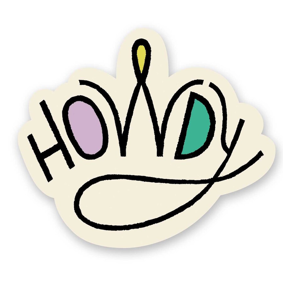 Howdy Sticker (Pack of 6)