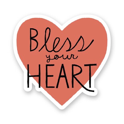 Bless Your Heart Sticker (Pack of 6) Bless Your Heart Sticker (Pack of 6)