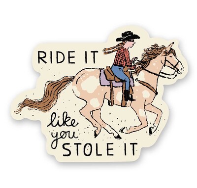 Ride it Like You Stole It Sticker (Pack of 6) Ride it Like You Stole It Sticker (Pack of 6)