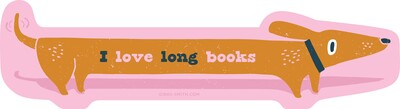 I Love Long Books Sticker (Pack of 6) I Love Long Books Sticker (Pack of 6)