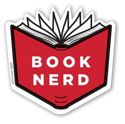 Red Book Nerd Sticker (Pack of 6)