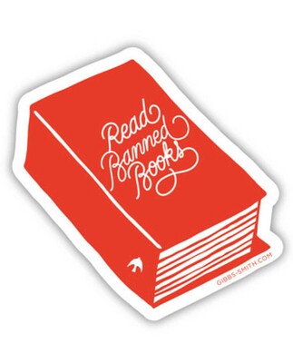 Read Banned Books (book) Sticker (Pack of 6) Read Banned Books (book) Sticker (Pack of 6)