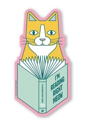 I'm Reading Right Meow Sticker (Pack of 6)