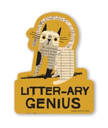 Literr-ary Genius Sticker (Pack of 6)