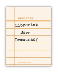 Libraries Save Democracy Sticker (Pack of 6)