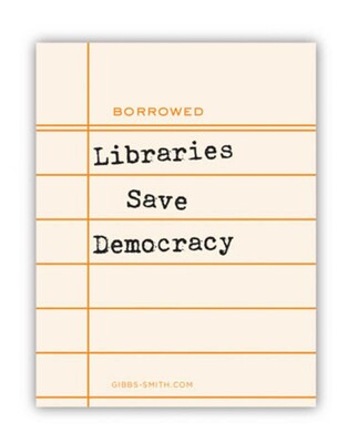 Libraries Save Democracy Sticker (Pack of 6) Libraries Save Democracy Sticker (Pack of 6)